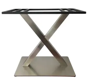 Base de mesa fundida/aço inoxidável, fabricante de cantão, ferro fundido, restaurante, jantar, metal, barra de tulipas