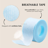 2025 personnalisé vert foncé bleu noir étanche sensible cils Tech Extension ventilateur fabricant bande cils amant ruban adhésif pour cils