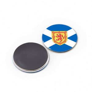 Imán de nevera redondo/rectangular personalizado de 58 mm con botón magnético, recuerdo de Escocia - Product Image 1