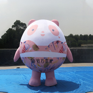 Muñeco Inflable Panda Air Dancer de 8-10 Pies, Impresión Digital, Impermeable, Modelo Publicitario de Dibujos Animados - Product Image 2