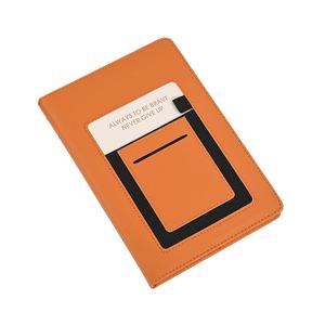 Agenda de Cuero Pu A5 Personalizada Creativa, Agenda de Tapa Dura, Diario de Cuero PU con Portalápices, Bolsillo <span class=keywords><strong>para</strong></span> Móvil, Logotipo Personalizado - Product Image 1