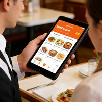 Terminal POS Portátil Todo en Uno ODM, PC de 7 y 8 Pulgadas, Sistema POS Android con Lector de Códigos de Barras, NFC para Restaurantes, Hoteles y Logística