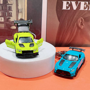<span class=keywords><strong>Portachiavi</strong></span> in Metallo con Modello di <span class=keywords><strong>Auto</strong></span> Sportiva Realistica in Stile Cartone Animato - Product Image 3