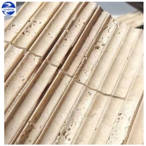 Nouveau design chine usine 3d courbe cannelée bande gris jet d'eau marbre mosaïque carrelage pour cuisine salle de bain mur dosseret <span class=keywords><strong>douche</strong></span> - Product Image 6