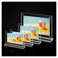 Offre Spéciale Transparent Acrylique Signe A4 A5 A6 Publicité Affichage Table Carte Restaurant Menu Titulaire Acrylique Affichage Signe