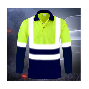 مرحبا بكم طويل حركة المرور من الدرجة 3 عاكسة بولو للعمل مع شعار مخصص - Product Image 4