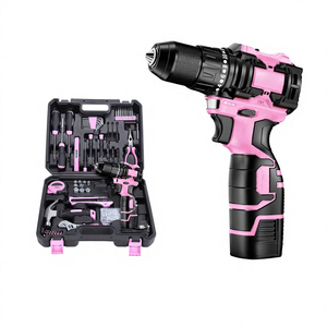 Brushless Compact <b>Power</b> Drill 18-21V Lithium Battery Two-Speed Adjustable Pistol Drill Electric Screwdriver Set - Product Image 1