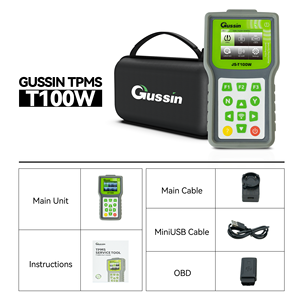 Gussin Universale 8 Sensori 1 Strumento di Programmazione Frequenza 315MHz/433MHz Sensori Integrati Funzioni OBD Copia ID ECU T100W+16088C 3V - Product Image 2