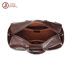 กระเป๋าหนังวินเทจสำหรับผู้ชาย Joyir ขนาด 20 ลิตร กระเป๋าเดินทางธุรกิจ ทนทานต่อการใช้งาน สีพื้นเรียบหรู - Product Image 3