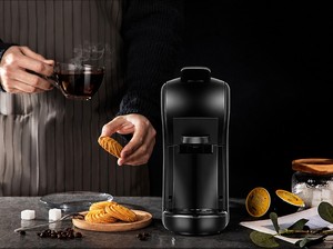 Machine à café expresso électrique compacte 19 bars avec mousseur à lait en plastique, machine à latte, ensemble cadeau pour dortoir et cuisine, idéale pour débutants, capacité 0,5 L - Product Image 4