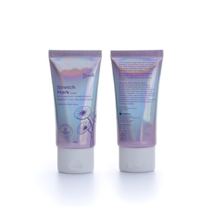 Tube cosmétique ovale de 50 ml en PE/ABL personnalisé avec bouchon à clapet/à vis pour crème solaire, crème BB et gloss à lèvres - Product Image 1