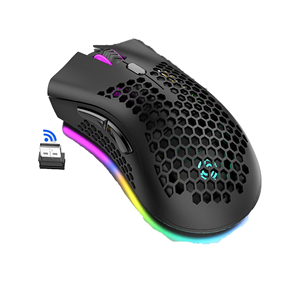 <span class=keywords><strong>Souris</strong></span> de <span class=keywords><strong>jeu</strong></span> sans fil RGB rétroéclairée programmable à 6 boutons, ergonomique, mini, légère, rechargeable pour ordinateur portable et de bureau, marque OEM/ODM - Product Image 1