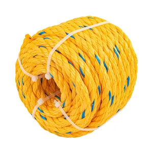 CAJA 78 Metros de cuerda de polipropileno amarilla de 13 mm, rollo de 13 m - Product Image 1