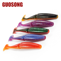 Leurre souple en PVC à queue de pagaie, appât pour insectes, carpe, double section, grande queue en T, sous-appât avec hameçons, lancer à longue distance, eau douce