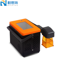Machine de marquage laser électrique portable intelligente Nicetec Q8E 30W avec moteur, machine d'étiquetage métallique portable