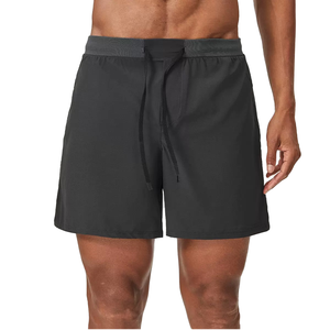 Shorts de sport pour hommes en toile écologique, respirants, à séchage rapide, double couche, pour la course à pied, cargo, taille mi-haute, vente en gros - Product Image 4