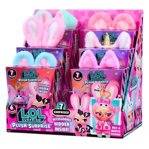 Authentique MGA L.O.L Surprise Plush Surprise Ensemble Complet 6 Pièces Boîte Mystère 7 Surprises <span class=keywords><strong>Poupée</strong></span> en Peluche Porte-clés Breloque de Sac Cadeau de Collection - Product Image 1