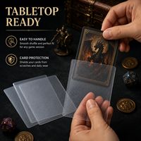 Lot de 20 protège-cartes professionnels en PP givré transparent effet soie – Étuis de protection mats pour cartes