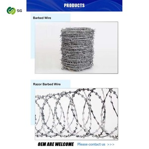 <span class=keywords><strong>Fil</strong></span> <span class=keywords><strong>barbelé</strong></span> en acier à faible teneur en carbone, galvanisé argenté, anti-escalade, anti-vol, 500m, pour la sécurité des fermes, 1.3-2.4mm, à barbelures croisées type rasoir - Product Image 5