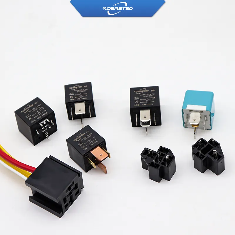 ซีรี่ส์ KB8 - รีเลย์ยานยนต์ 70A/80A, รีเลย์รถยนต์ 12V 24V คุณภาพสูง, ลูกบาศก์/PPA6 และวงเล็บโลหะ/ ชนิดโปร่งใส