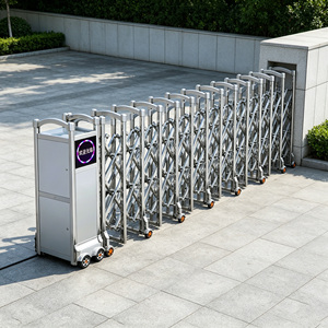 Portail coulissant automatique rétractable électrique Zhanjiang, clôture extensible pour appartement, centre commercial, hôpital, usage industriel extérieur - Product Image 1