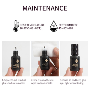 Colle à cils à séchage rapide en 0,3 seconde, adhésif à tenue forte, colle pour extensions de cils imperméable pour Lash Guru - Product Image 4