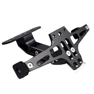 Support de cadre de <span class=keywords><strong>plaque</strong></span> d'<span class=keywords><strong>immatriculation</strong></span> à angle réglable CNC pour moto - Product Image 1