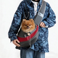 Mochila Ecológica para Mascotas, Perros y Gatos, Bolsa de Viaje, Bolso de Hombro, Mochila de Malla, Bolsa de Transporte, Bandolera