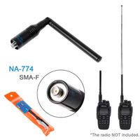 Antenne double bande 144_430 MHz NA-774 avec connecteur BNC pour radios bidirectionnelles IC-V8, IC-V82, IC-V85, TK308 – Vente en gros