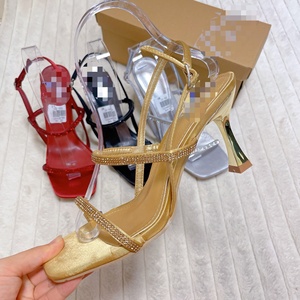 Za Brand 2025 Summer Collection <strong>Open</strong> <strong>Toe</strong> African Rhinestone High-Heeled Fashion Sandals for Women Large Size Outdoor <strong>Heels</strong> - Product Image 4
