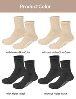 Chaussettes respirantes et absorbantes pour hommes et femmes, avec soutien de la voûte plantaire, coussinets en gel SEBS en coton mi-mollet, correction des pieds plats