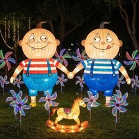 Decoración de Farolillos con Figuras de Dibujos Animados para Parques de Atracciones, Uso en Interiores/Exteriores, Espectáculo de Luces para Parques Temáticos