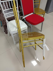 Modern Metal napolyon sandalyeler Tiffany <span class=keywords><strong>Chivari</strong></span> otel ziyafet sandalye ile koltuk minderi - Product Image 6