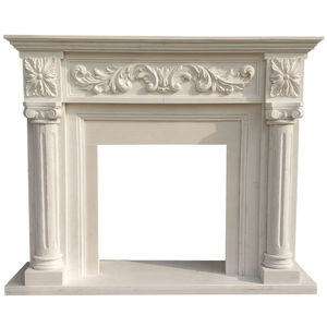 Mantel de Chimenea de Mármol Tallado a Mano, Estilo Continental, Impermeable para Uso en Interiores de Cocina - Product Image 4