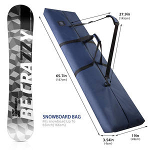 Sac de snowboard universel personnalisé en néoprène, protection anti-rayures pour snowboard, housse souple avec sangle réglable pour le ski - Product Image 3