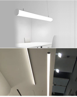 Profilé aluminium led de forme ronde, 60mm, avec couvercle de diffuseur, bande lumineuse pour montage en suspension, livraison gratuite