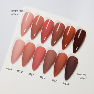 AILANUO Kit de vernis à ongles en gel pigmenté végétalien de haute qualité en gros, nouvelle arrivée, 6 couleurs, gel UV pour manucure - Product Image 3