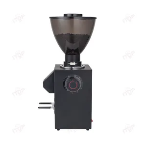 Molinillo de café negro de nuevo estilo 2024, molinillo de café plano de 64mm, máquina de café eléctrica de 1000g, almacén de granos de gran capacidad