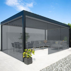 Pérgola Motorizada Personalizable <span class=keywords><strong>de</strong></span> Aluminio con Revestimiento en Polvo, Resistente a la Intemperie, para Patio, Jardín y Cocina al Aire Libre - Product Image 6