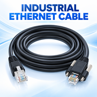 Câble Ethernet industriel pour chaîne porte-câbles RJ45 vers RJ45 à verrouillage par vis pour caméra de vision industrielle et accessoires de caméra de sécurité CCTV
