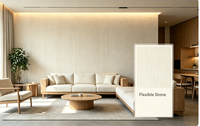 Pierre flexible durable, légère et écologique pour la décoration murale de luxe des intérieurs, des hôtels et des restaurants