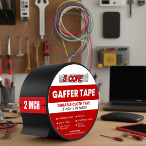 Ruban adhésif gaffer 5 brins, 2 pouces x 30 yards, en tissu durable, résistant à l'eau, accessoire de gestion de câbles - Product Image 2