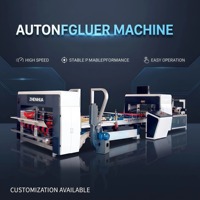 Plieuse-colleuse automatique QZD avec alimentation sous vide intégrée, pliage, collage et sortie de comptage et d'empilage automatiques