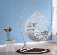 Mobilier d'extérieur balançoire de patio chaise œuf suspendue prix bon marché vente d'usine chaise œuf suspendue en rotin