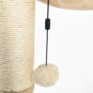 Torre <span class=keywords><strong>de</strong></span> Felpa <span class=keywords><strong>para</strong></span> <span class=keywords><strong>Gatos</strong></span> al por Mayor con Cama Hamaca y Poste Rascador <span class=keywords><strong>para</strong></span> <span class=keywords><strong>Gatos</strong></span> <span class=keywords><strong>de</strong></span> Interior, Fácil <span class=keywords><strong>de</strong></span> Montar, Bola Colgante Interactiva - Product Image 3