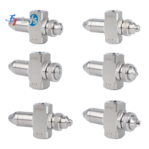 Boquilla atomizadora mezcladora de agua y aire <span class=keywords><strong>antigoteo</strong></span> YS, boquilla atomizadora de aire ajustable, chorro de pulverización neumático de acero inoxidable - Product Image 3