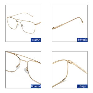 Monturas de Gafas de Titanio al por Mayor, Monturas de Gafas Ópticas de Metal para Aviación - Product Image 3