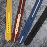 Bracelet de montre en tissu sport avec boucle déployante 20mm 22mm, vente en gros d'usine