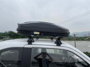 Boîte de toit universelle ultra-mince pour voiture et porte-bagages à double ouverture latérale en ABS+PC, style sport, vente en gros - Product Image 5