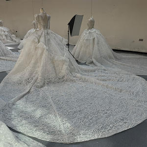 Jancember MN237 Beautiful <b>Long</b> <b>Sleeve</b> Empire Ball Gown Bridal <b>Wedding</b> <b>Dresses</b> - Product Image 3